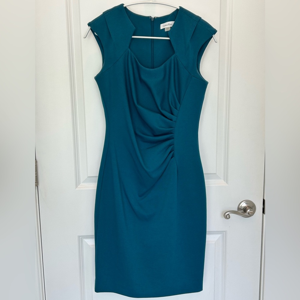 Calvin Klein Teal Midi Dress